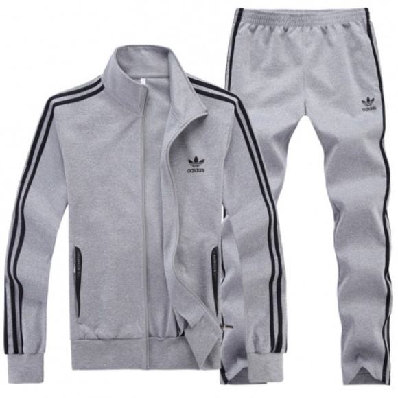 all white adidas sweat suit